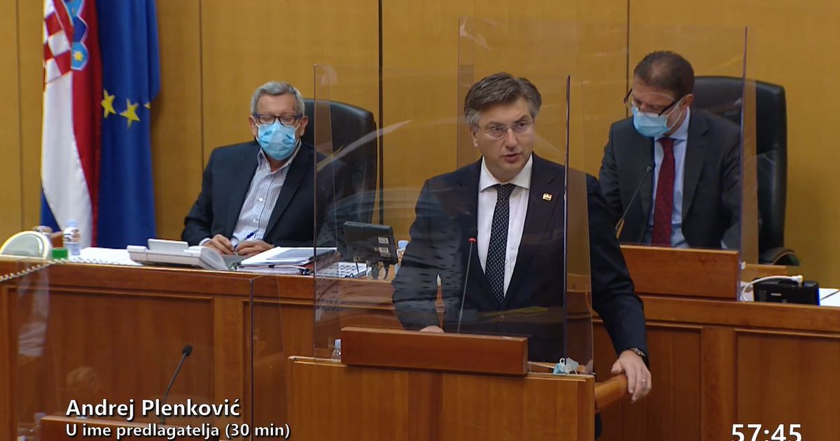 Plenković u Saboru govori o radu Vlade Uz samohvalu pomalo šokantno