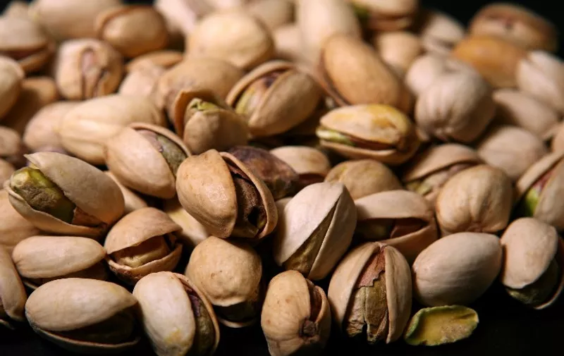 SAN FRANCISCO - MARCH 31: Pistachios sit on a table March 31, 2009 in San Francisco, California. The U.S. Food and Drug Administration is asking consumers to avoid eating pistachios after a Central California pistachio processor issued a voluntary recall on pistachios due to potential salmonella contamination. (Photo Illustration by Justin Sullivan/Getty Images/AFP