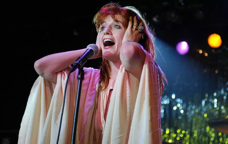 NEW YORK, NY - DECEMBER 15: Singer Florence Welch of Florence and the Machine performs during Spin's 2010 Year in Music party at Don Hill's on December 15, 2010 in New York City.   Michael Loccisano/Getty Images/AFP