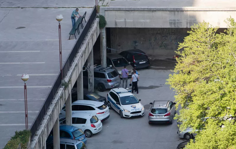 17.05.2022., Split - Ocevid nakon pozara automobila u garazi u Papandopulovoj ulici. Photo: Milan Sabic/PIXSELL