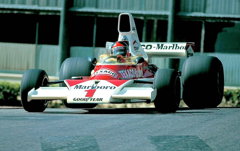 Motorsports / Formula 1: World Championship 1975, Emerson Fittipaldi (BRA, McLaren) *** Local Caption *** +++ www.hoch-zwei.net +++ copyright: HOCH ZWEI / Paolo D&#8217;Alessio +++