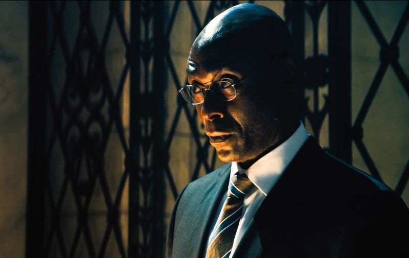 USA. Lance Reddick in a scene from the (C)Lionsgate film : John Wick: Chapter 4 (2023)
Plot:  With the price on his head ever increasing, legendary hit man John Wick takes his fight against the High Table global as he seeks out the most powerful players in the underworld, from New York to Paris to Japan to Berlin.
 Ref: LMK110-J8560-151122
Supplied by LMKMEDIA. Editorial Only.
Landmark Media is not the copyright owner of these Film or TV stills but provides a service only for recognised Media outlets. pictures@lmkmedia.com,Image: 738265513, License: Rights-managed, Restrictions: Supplied by Landmark Media. Editorial Only. Landmark Media is not the copyright owner of these Film or TV stills but provides a service only for recognised Media outlets. Per la presente foto non è stata rilasciata liberatoria. Ai sensi di legge e come gi, Model Release: no