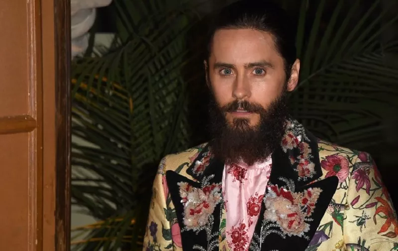 Jared Leto attends Harper's BAZAAR Celebration of 'ICONS By Carine Roitfeld' at The Plaza Hotel presented by Infor, Laura Mercier, Stella Artois, FUJIFILM and SWAROVSKI on September 8, 2017 in New York City. / AFP PHOTO / ANGELA WEISS