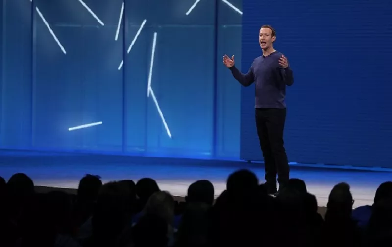 SAN JOSE, CA - MAY 01: Facebook CEO Mark Zuckerberg speaks during the F8 Facebook Developers conference on May 1, 2018 in San Jose, California. Facebook CEO Mark Zuckerberg delivered the opening keynote to the FB Developer conference that runs through May 2.   Justin Sullivan/Getty Images/AFP