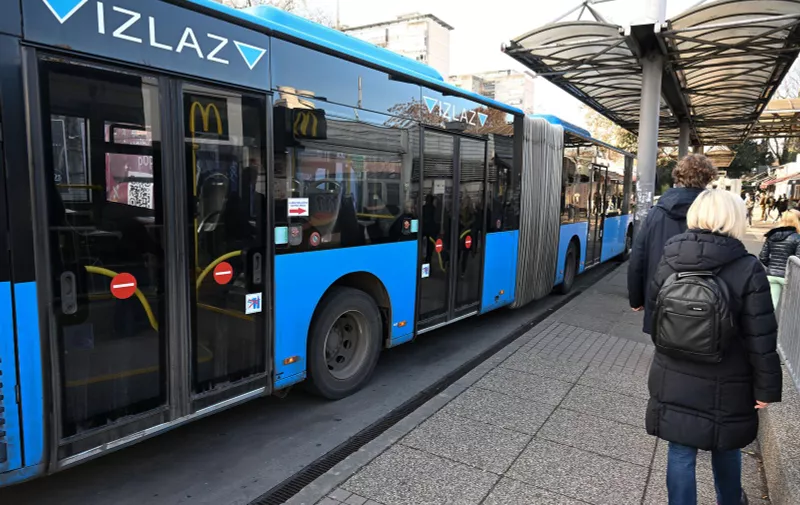 28.12.2022., Zagreb - Gradski autobusi voze na prilicno starim i istrosrnim gumama. Photo: Davorin Visnjic/PIXSELL