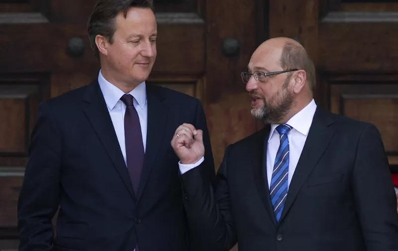 Martin Schulz i David Cameron