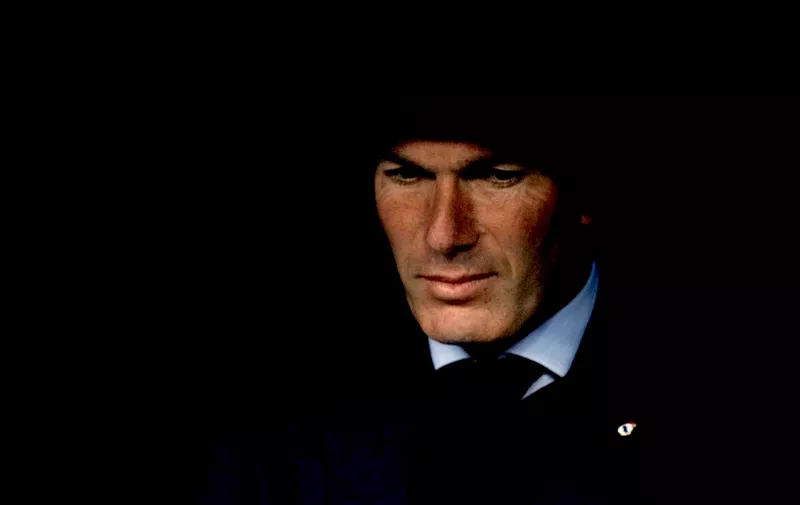 Real Madrid head coach Zinedine Zidane during the LaLiga 2017/18 match between Real Madrid and Celta de Vigo, at Santiago Bernabeu Stadium in Madrid on May 12, 2018. (Photo by Guille Martinez/Cordon Press) Cordon Press, Image: 371456626, License: Rights-managed, Restrictions: , Model Release: no, Credit line: Profimedia, Cordon Press