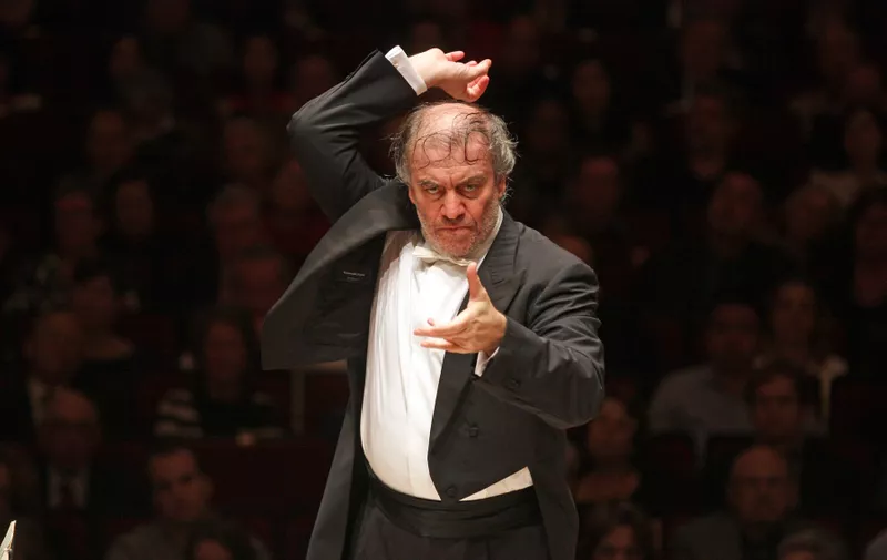 Valery Gergiev conducts the Mariinsky Orchestra at Carnegie Hall in New York, Oct. 10, 2013. Gergiev has recently come under fire from gay-rights activists for his chummy relationship with Russian President Vladimir Putin, who this summer signed a law restricting public discussion of homosexuality., Image: 174495337, License: Rights-managed, Restrictions: , Model Release: no, Credit line: Profimedia, New York Times