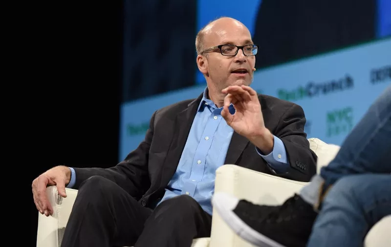 NEW YORK, NY - MAY 16: Executive Editor of Axios Mike Allen speaks onstage during TechCrunch Disrupt NY 2017 - Day 2 at Pier 36 on May 16, 2017 in New York City.   Noam Galai/Getty Images for TechCrunch/AFP (Photo by Noam Galai / GETTY IMAGES NORTH AMERICA / Getty Images via AFP)