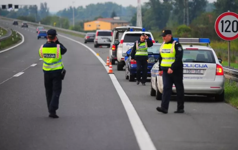 15.09.2013., Zagreb - Na autocesti A2, u naletu automobila smrtno stradao pjesak. Photo: Daniel Kasap/PIXSELL