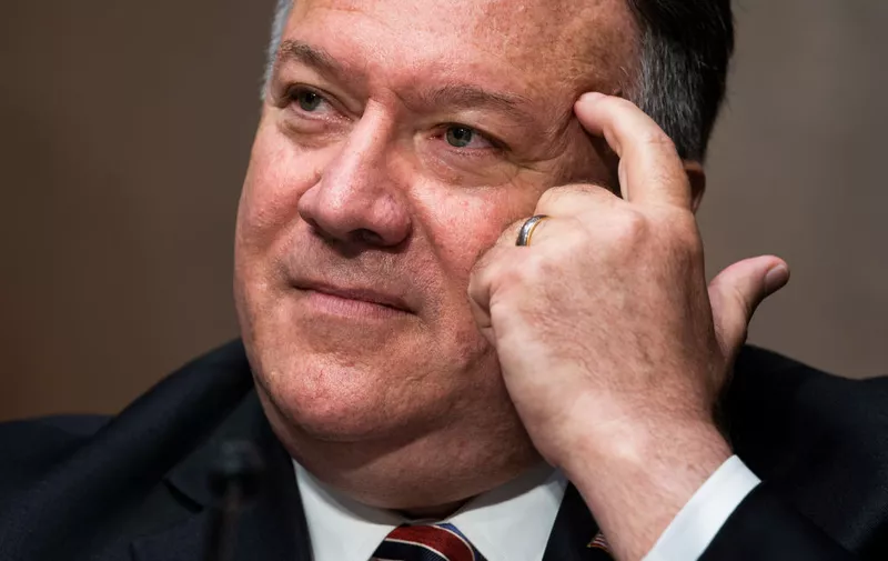 WASHINGTON, DC - JULY 30: U.S. Secretary of State Mike Pompeo testifies before a Senate Foreign Relations committee hearing on the State Department's 2021 budget in the Dirksen Senate Office Building on July 30, 2020 in Washington, DC. (Photo by Jim Lo Scalzo-Pool/Getty Images)