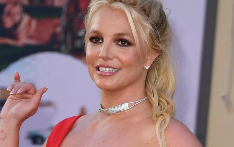 US singer Britney Spears arrives for the premiere of Sony Pictures' "Once Upon a Time... in Hollywood" at the TCL Chinese Theatre in Hollywood, California on July 22, 2019. (Photo by VALERIE MACON / AFP)