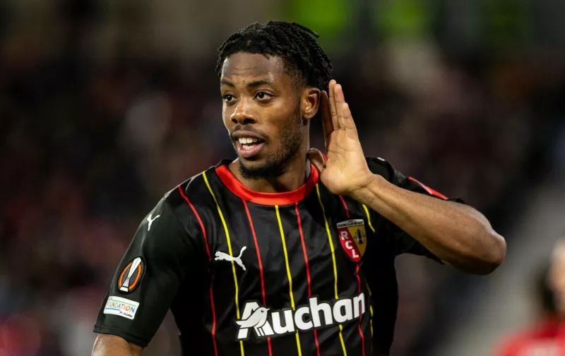 UEFA Europa League: SC Freiburg - RC Lens 22.02.20224 Eyle Wahi RC Lens, 9 im Jubel zum 0:2 für RC Lens UEFA Europa League: SC Freiburg - RC Lens Europa-Park-Stadion, Freiburg 22.02.20224 *** UEFA Europa League SC Freiburg RC Lens 22 02 20224 Eyle Wahi RC Lens, 9 in celebration for 0 2 for RC Lens UEFA Europa League SC Freiburg RC Lens Europa Park Stadium, Freiburg 22 02 20224 Copyright: xBEAUTIFULxSPORTS/Buriakovx