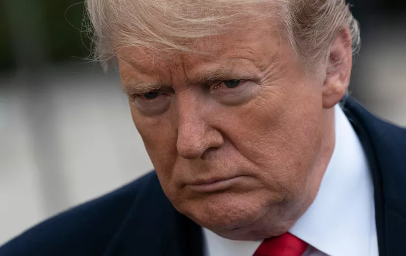 March 22, 2019 - Washington, DC, United States: United States President Donald J. Trump speaks to the media before departing the White House, headed for Mar-a-Lago., Image: 421418598, License: Rights-managed, Restrictions: , Model Release: no, Credit line: Profimedia, Polaris