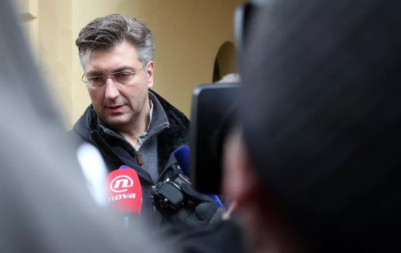 24.12.2016., Zagreb - Premijer Andrej Plenkovic prosetao je spicom. Photo: 