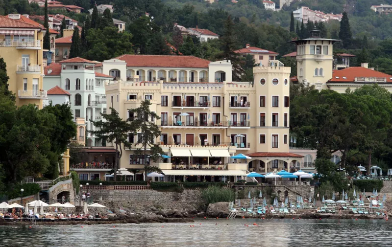 02.09.2015., Opatija - Hotel Miramar, pogled s mora. "nPhoto: Goran Kovacic/PIXSELL