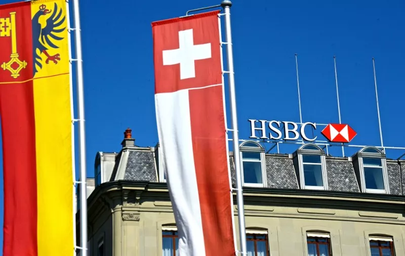 SWITZERLAND, Geneva: A general view of Swiss bank HSBC headquarters, in Geneva, on April 20, 2015. - CITIZENSIDE/RÉMY GENOUD