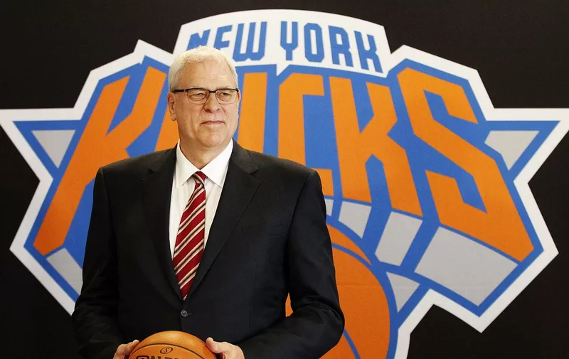Mar 18, 2014; New York, NY, USA; New York Knicks new president of basketball of operations Phil Jackson is introduced at a press conference at Madison Square Garden., Image: 339525098, License: Rights-managed, Restrictions: *** World Rights ***, Model Release: no, Credit line: Profimedia, SIPA USA