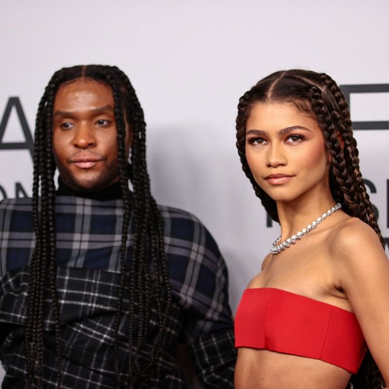 NEW YORK, NEW YORK - NOVEMBER 10: Law Roach and Zendaya attend the 2021 CFDA Fashion Awards at The Grill Room on November 10, 2021 in New York City.   Dimitrios Kambouris/Getty Images/AFP (Photo by Dimitrios Kambouris / GETTY IMAGES NORTH AMERICA / Getty Images via AFP)