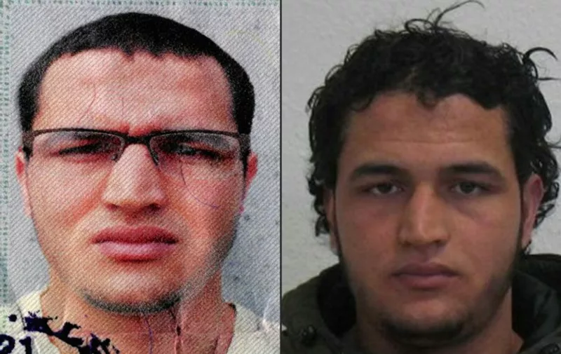  
German police on December 21, 2016 launched a manhunt and requested an European arrest warrant for Anis Amri, a rejected asylum seeker suspected of involvement in a deadly truck assault on a Berlin Christmas market claimed by the Islamic State jihadist group. 
German police on December 21, 2016 launched a manhunt and requested an European arrest warrant for Anis Amri, a rejected asylum seeker suspected of involvement in a deadly truck assault on a Berlin Christmas market claimed by the Islamic State jihadist group. 
 / AFP PHOTO / BKA / HO / RESTRICTED TO EDITORIAL USE - MANDATORY CREDIT "AFP PHOTO / BKA / HANDOUT" - NO MARKETING NO ADVERTISING CAMPAIGNS - DISTRIBUTED AS A SERVICE TO CLIENTS