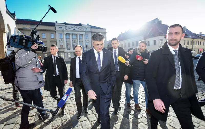 30.01.2020., Zagreb - Dolazak premijera Andreja Plenkovica na sjednicu Vlade RH. rPhoto: Emica Elvedji/PIXSELL
