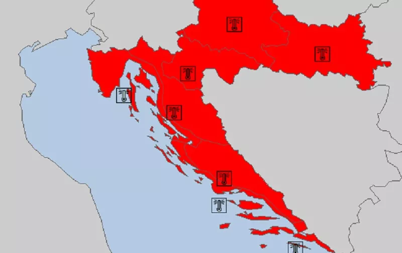 Crveni alarm za cijelu Hrvatsku i dalje je na snazi 