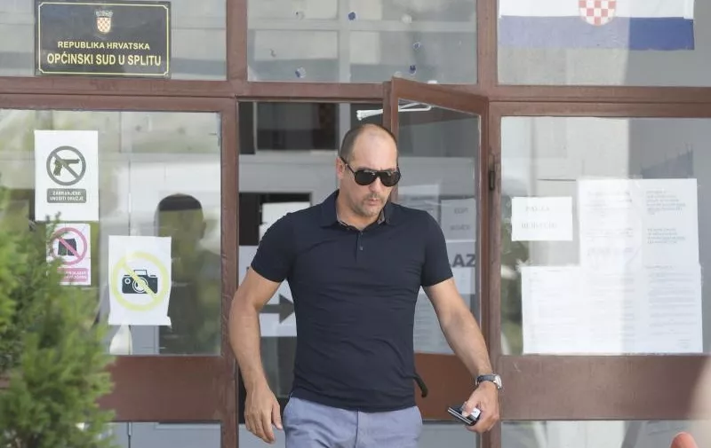 Igor Stimac izlazi iz Opcinskog suda u Splitu