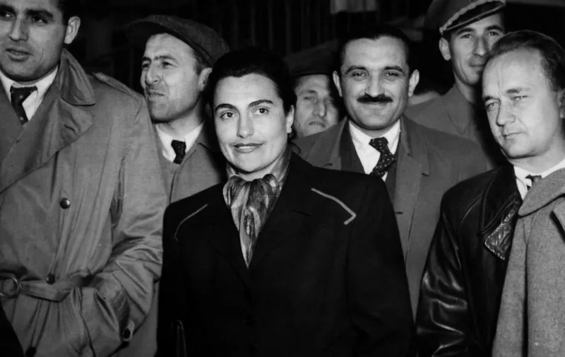 In this picture taken in November 1952 shows the new wife of Marshall Tito of Yugoslavia, Jovanka Broz at a Communist party congress in Zagreb.
AFP PHOTO (Photo by - / AFP)