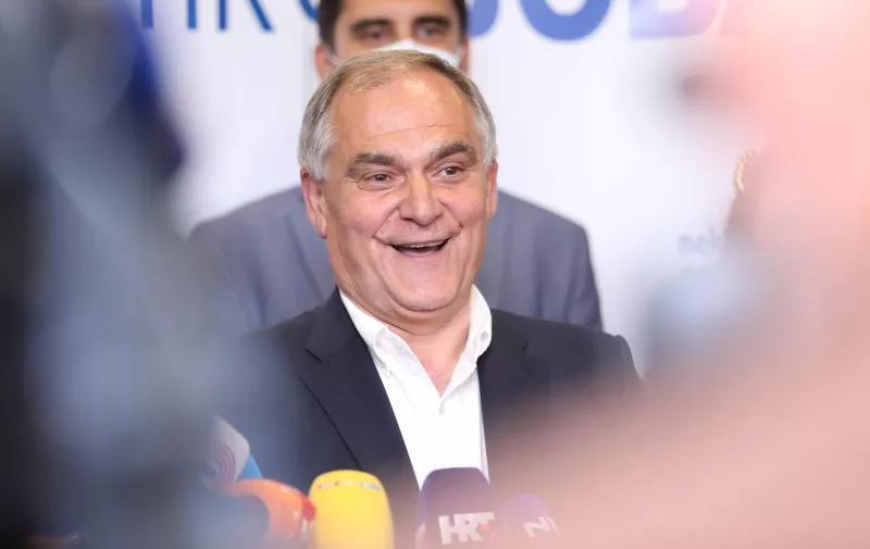 16.05.2021.,Split -Zupan Blazenko Boban HDZ-ov kandidat zadovoljan je  rezultatom dao je izjavu za medije.
Photo:Ivo Cagalj/PIXSELL