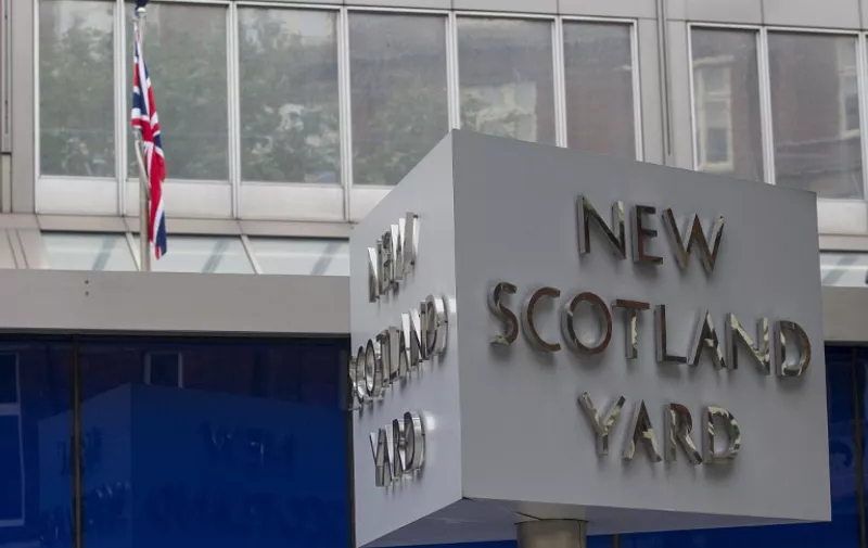 Britain's Metropolitan police headquarters, also known as Scotland Yard, is pictured in central London, on September 4, 2014. A piece of criminal history can be yours for £250 million (315 million euros, $412 million) -- London's world-famous Scotland Yard police force put its headquarters up for sale Tuesday. The 22-storey, 600,000-square-foot (56,000-square-metre) office block, a short walk from both the Houses of Parliament and Buckingham Palace at Victoria, has been home to the Metropolitan Police since 1967.  AFP PHOTO / JACK TAYLOR