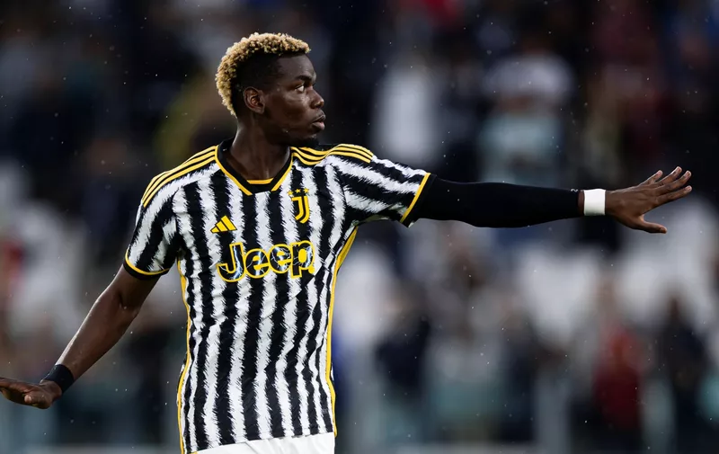 Juventus FC v Bologna FC - Serie A Paul Pogba of Juventus FC gestures during the Serie A football match between Juventus FC and Bologna FC. Turin Italy Copyright: xNicolòxCampox