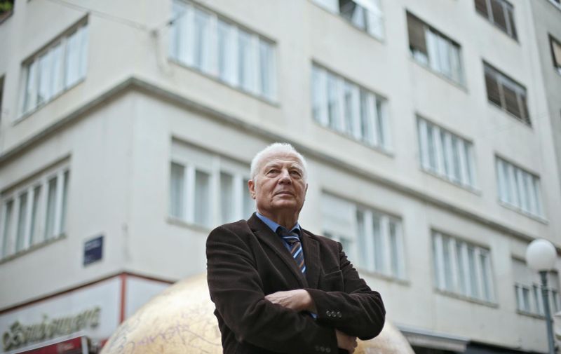 14.10.2015., Zagreb - Profesor emeritus Ivan Siber, dobitnik Nagrade za zivotno djelo. Photo: Sanjin Strukic/PIXSELL