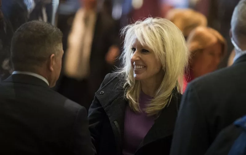 NEW YORK, NY - DECEMBER 15: Monica Crowley, recently chosen as a deputy national security advisor in President-elect Donald Trump's administration, departs Trump Tower, December 15, 2016 in New York City. President-elect Donald Trump and his transition team are in the process of filling cabinet and other high level positions for the new administration.   Drew Angerer/Getty Images/AFP