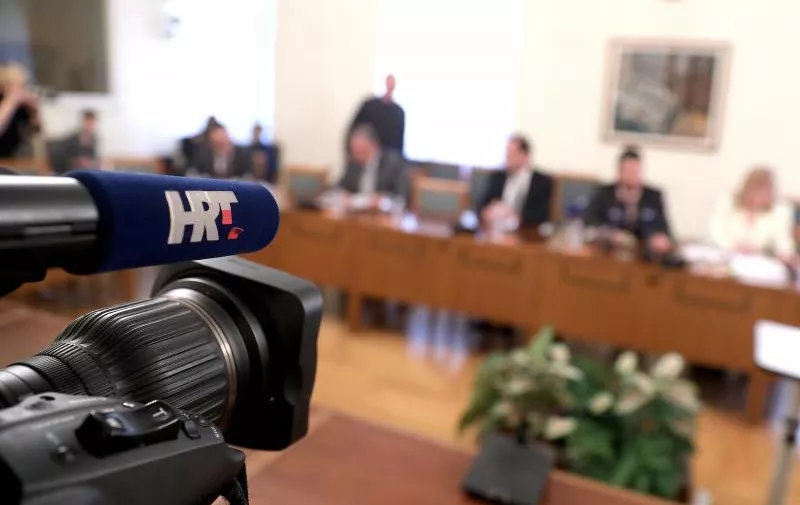 17.02.2017., Zagreb -Saborski odbor za informiranje, informatizaciju i medije raspravljao je o prijedlogu kandidata za novog ravnatelja HRT-a.
photo: 