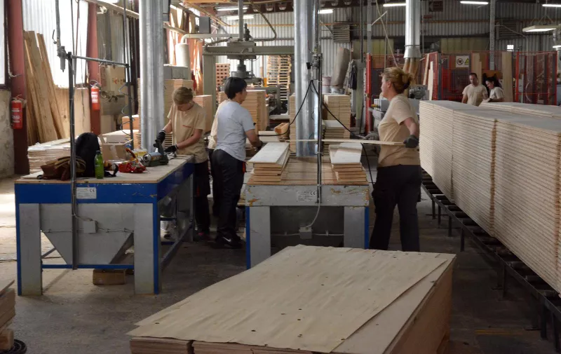 09.05.2018., Orahovica - Tvornica Pan Parket osnovana je 1996. s djelatnoscu proizvodnje parketa, odnosno prerade drva i proizvodnjom proizvoda od drva."nPhoto: Ivica Galovic/ PIXSELL