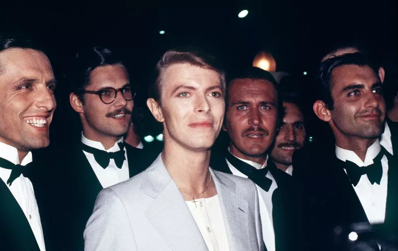 British singer David Bowie is pictured, in May 1978 during the Cannes International Film Festival. AFP PHOTO (Photo by AFP)