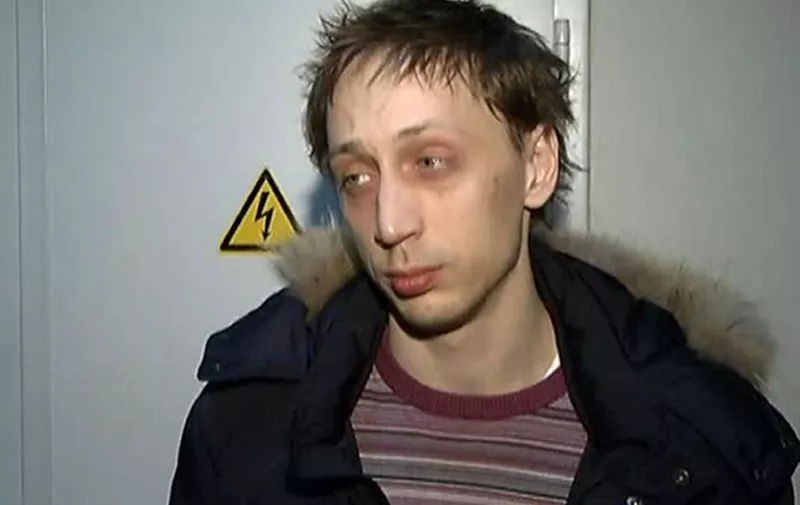 A video grab taken from video released on March 6, 2013 by Moscow Police Department shows Bolshoi Ballet soloist Pavel Dmitrichenko confessing to ordering an the January's acid attack on Bolshoi ballet's artistic director, Sergei Filin. Dmitrichenko, one of the company's leading male dancers, signed a confession along with two other suspects who were all arrested yesterday in a dramatic denouement to the investigation into the January attack on Sergei Filin. AFP PHOTO / MOSCOW POLICE DEPARTMENT
== RESTRICTED TO EDITORIAL USE AND EDITORIAL SALES -- MANDATORY CREDIT "AFP PHOTO / MOSCOW POLICE DEPARTMENT "-  NO MARKETING NO ADVERTISING CAMPAIGNS - DISTRIBUTED AS A SERVICE TO CLIENTS == / AFP PHOTO / MOSCOW POLICE DEPARTMENT / -