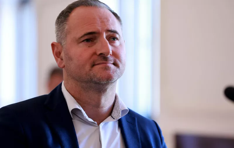 21.10.2024., Osijek - Nastavak sudjenja braci Mamic i ostalima za izvlacenje novca iz Dinama.  Photo: Davor Javorovic/PIXSELL