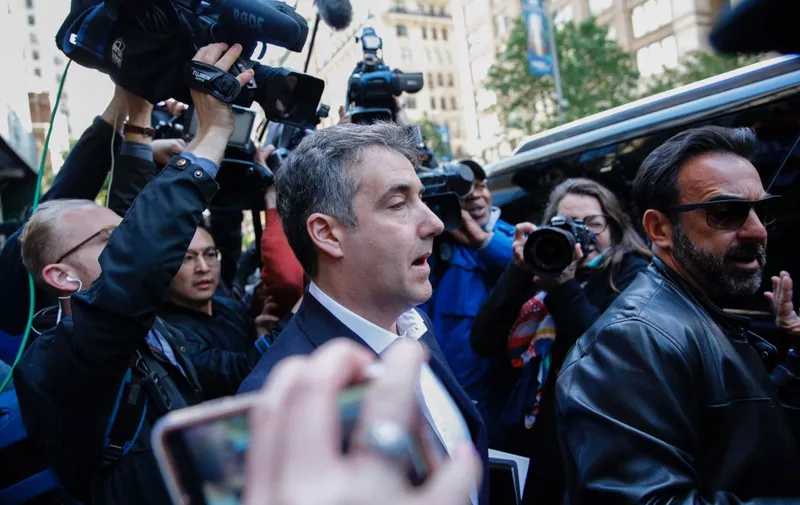 Michael Cohen, the former lawyer for US President Donald Trump, leaves his Park Avenue apartment May 6, 2019 in New York City to begin serving a three-year sentence at a federal prison in Otisville, New York. - After dramatic appeals and testimony in Congress, Donald Trump's one-time personal lawyer Michael Cohen reports to jail Monday, May 6, 2019 to serve a sentence he deems unjust because he was simply following his boss's orders. (Photo by EDUARDO MUNOZ ALVAREZ / AFP)