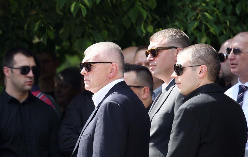 06.05.2015., Zagreb - Pogreb Vinka Zuljevica Klice na Markovom polju. Novica, Nikola i Hrvoje Petrac. 
Photo: Zeljko Lukunic/PIXSELL