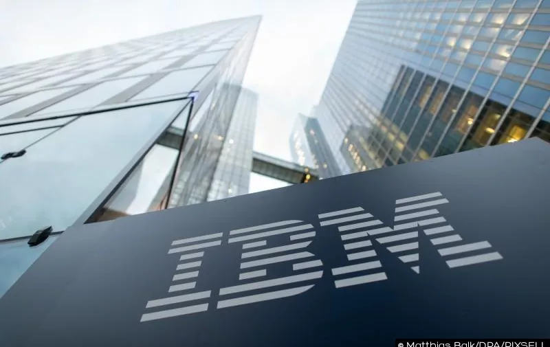 The logo of IBM is seen at the entrance to the Highlight Towers in?Munich,?Germany, 15 December 2015. Technology corporation IBM opens its worldwide headquarters for its 'Watson IoT' (Internet of Things) division inside the Highlight Towers. Artificial intelligence is to be used to develop new solutions for the IoT. Photo:?MATTHIAS?BALK/dpa/DPA/PIXSELL
