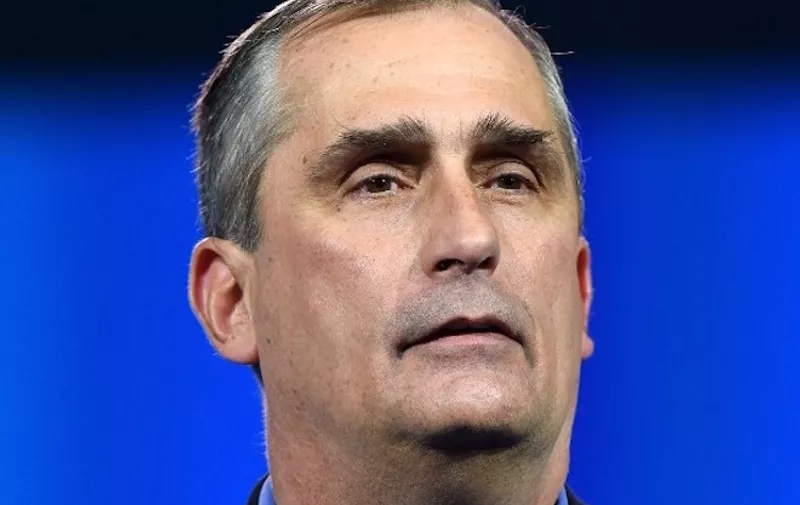 LAS VEGAS, NV - JANUARY 06: Intel Corp. CEO Brian Krzanich delivers a keynote address at the 2015 International CES at The Venetian Las Vegas on January 6, 2015 in Las Vegas, Nevada. CES, the world's largest annual consumer technology trade show, runs through January 9 and is expected to feature 3,600 exhibitors showing off their latest products and services to about 150,000 attendees.   Ethan Miller/Getty Images/AFP