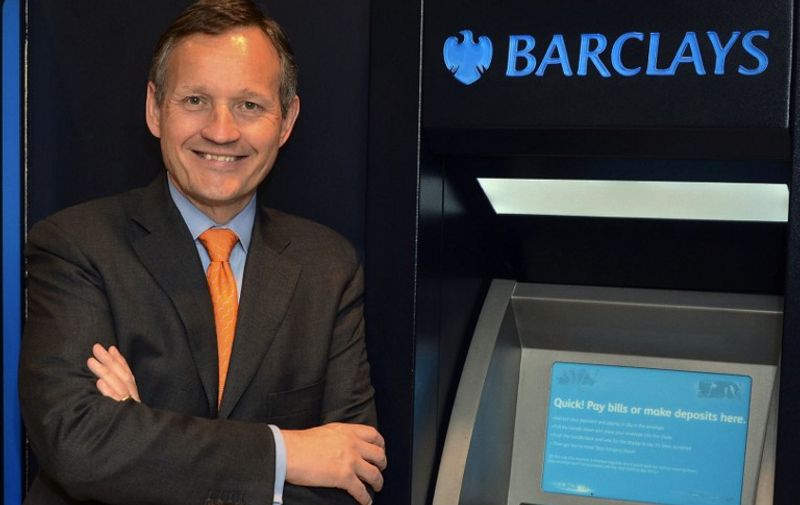 In a handout picture released by VisualMedia (Vismedia) on August 30, 2012 Barclays' new chief executive Antony Jenkins poses for a picture at Barlcays headquarters in east London on August 29, 2012.  British bank Barclays on August 30 named retail and business banking head Antony Jenkins as its new chief executive, replacing Bob Diamond who resigned last month over the interbank rate-rigging scandal. RESTRICTED TO EDITORIAL USE - MANDATORY CREDIT " AFP PHOTO / VISMEDIA / JUSTIN THOMAS " - NO MARKETING NO ADVERTISING CAMPAIGNS - DISTRIBUTED AS A SERVICE TO CLIENTS