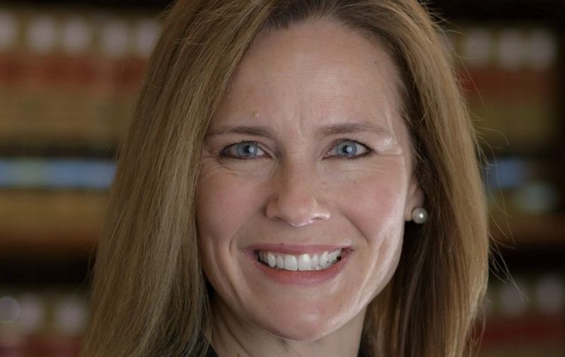 (FILES) In this file undated handout photo obtained July 5, 2018 courtesy of University of Notre Dame/Julian Velasco shows Amy Coney Barrett. - President Donald Trump said September 21, 2020 he will nominate a replacement for the late Ruth Bader Ginsburg on the Supreme Court at the end of this week and insisted that the Senate should vote before the coming election."I will announce it either Friday or Saturday and then the work begins, but hopefully it won't be too much work," Trump told Fox News.He confirmed that two women -- Judge Amy Coney Barrett and Judge Barbara Lagoa -- feature prominently on his short list, noting that Lagoa is a Hispanic-American from the vital electoral state of Florida.Lagoa is "excellent, she's Hispanic, she's a terrific woman," he said. "We love Florida." Trump dismissed reports that Ginsburg's dying wish, delivered to her granddaughter, was that her seat not be filled before a new president was sworn in. (Photo by Julian VELASCO / University of Notre Dame / AFP) / RESTRICTED TO EDITORIAL USE - MANDATORY CREDIT "AFP PHOTO /UNIVERSITY OF NOTRE DAME/JULIAN VELASCO" - NO MARKETING NO ADVERTISING CAMPAIGNS - DISTRIBUTED AS A SERVICE TO CLIENTS