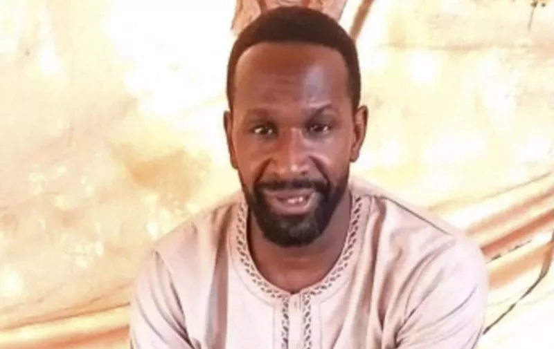 This screengrab made on May 5, 2021 from an undated propaganda video circulating on social media shows French journalist Olivier Dubois saying he was kidnapped in Mali 