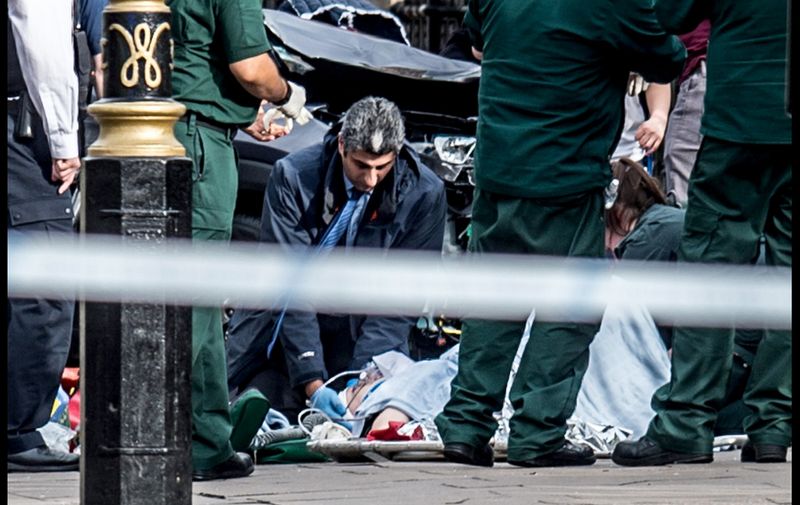 Scenes after an attack at the Houses of Parliament in Westminster. London, United Kingdom - Wednesday March 22, 2017. UK, FRANCE, AUS, NZ, CHINA, HONG KONG, TAIWAN, SPAIN &amp; ITALY OUT, Image: 326123956, License: Rights-managed, Restrictions: RESTRICTIONS APPLY, Model Release: no, Credit line: Profimedia, Pacific coast news