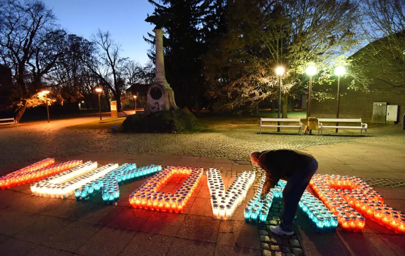 18.11.2015., Cakovec - Cakovcani zapalili svijece za zrtve Vukovara.rPhoto: Vjeran Zganec Rogulja/PIXSELL