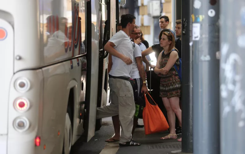 15.06.2017., Rijeka - Putnici u gradskim i medjugradskim autobusima na kolodvoru Zabica i gradskim autobusnim stajalistima. 
Photo: Goran Kovacic/PIXSELL