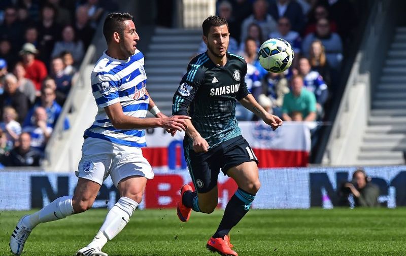 Queens Park Rangers&#8217; Chilean defender Mauricio Isla (L) vies with Chelsea&#8217;s Belgian midfielder Eden Hazard during the English Premier League football match between Queens Park Rangers and Chelsea at Loftus Road Stadium in London on April 12, 2015. AFP PHOTO / BEN STANSALL RESTRICTED TO EDITORIAL USE. NO USE WITH UNAUTHORIZED AUDIO, VIDEO, DATA, FIXTURE [&hellip;]