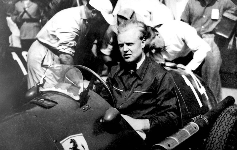 Mike Hawthorn at the wheel of his Ferrari in the pits here when he competed in the Argentine Grand Prix . 
22 January 1954, Image: 52846618, License: Rights-managed, Restrictions: , Model Release: no, Credit line: Profimedia, Topfoto